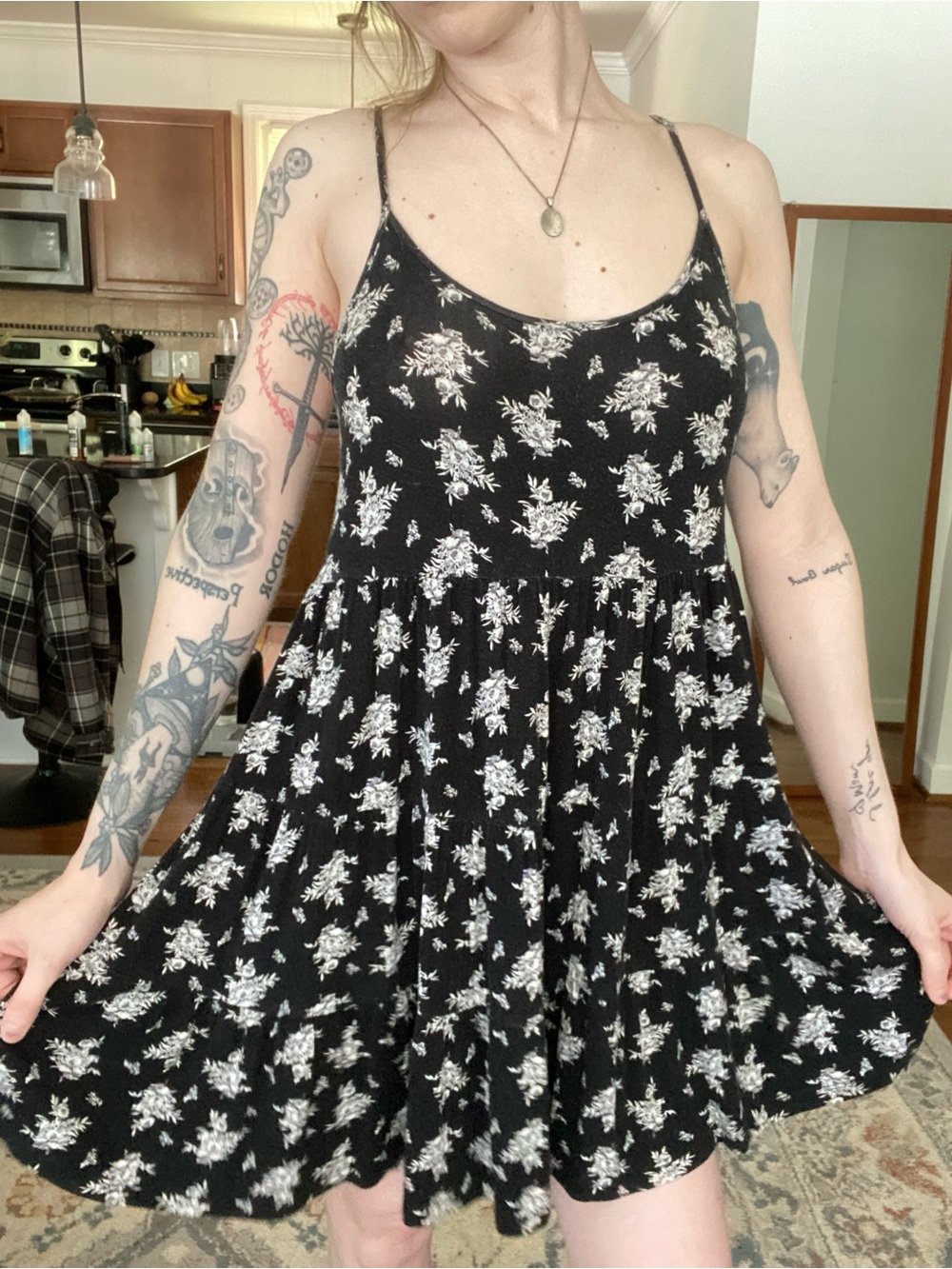 Spaghetti-Strap Mini Dress